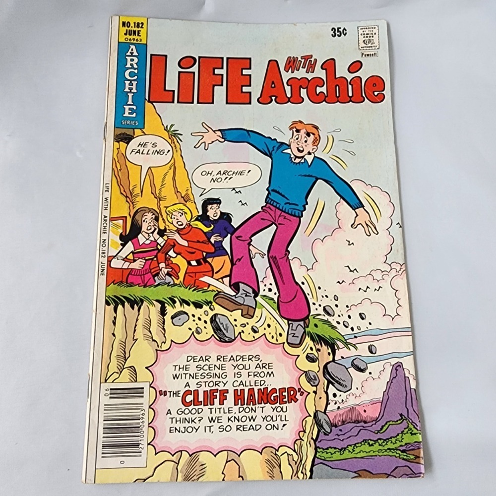 Life With Archie Comic Book‎ No. 182 June 1978 "The Cliff Hanger" Collectible
